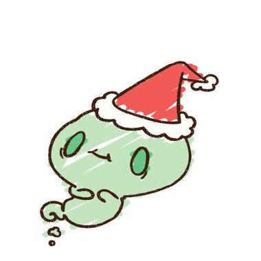 Basit bir döngü animasyon Noel hayaleti.