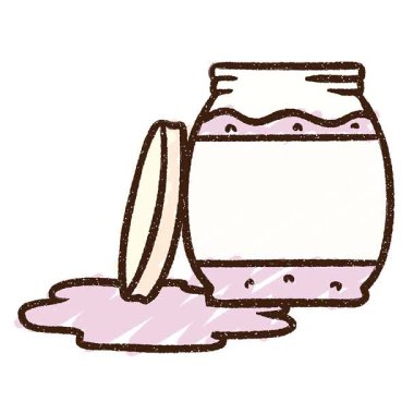 Basit bir döngülü Jam Jar Chalk Çizimi