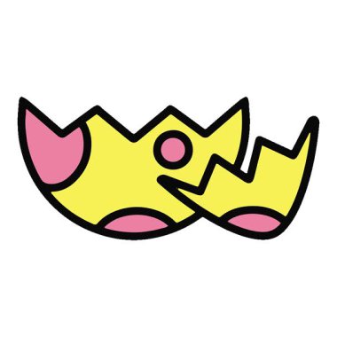 Çatlamış basit bir paskalya yumurtası.