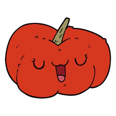 Basit bir çizgi film animasyonu balkabağı