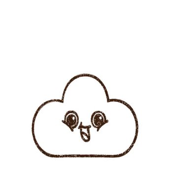 Basit bir döngü canlandırmalı Bulut Kömürü Çizimi