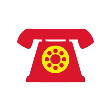 Basit bir döngü animasyon eski tarz telefon