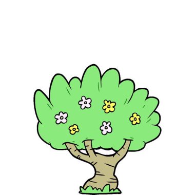 Basit bir döngü çizgi film ağacı