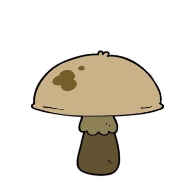 Basit bir döngü çizgi film mantarı.