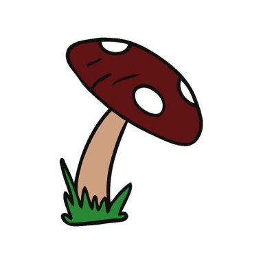 Basit bir döngü çizilmiş el çizimi kurbağa dışkısı.