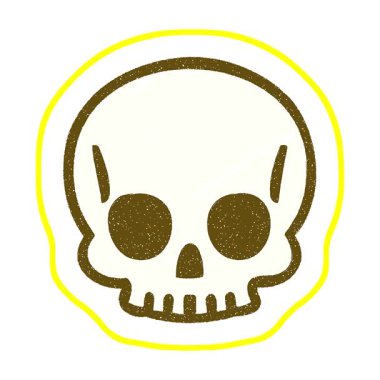 Basit bir döngü animasyonu Korkunç Kafatası Tebeşiri Çizimi