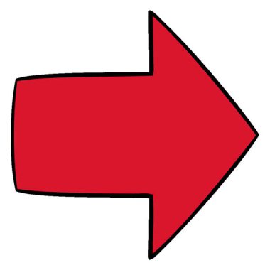 Sivri uçlu okun basit bir döngü animasyonu