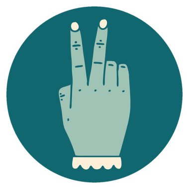 El kaldırma hareketinin basit bir döngü simgesi.