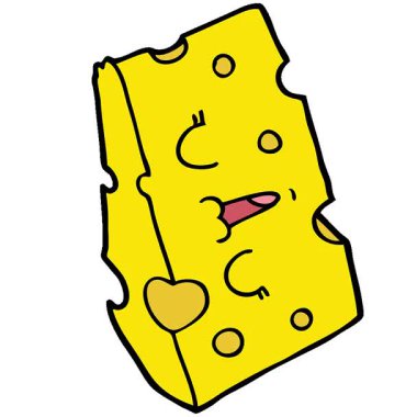 Basit bir çizgi film peyniri.