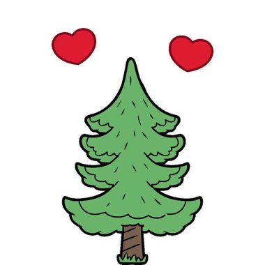 Basit bir döngü çizgi film ağacı