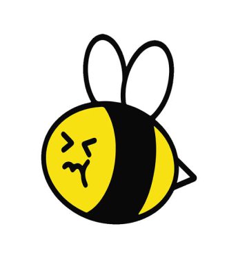 Basit bir döngülü sevimli arı animasyonu.