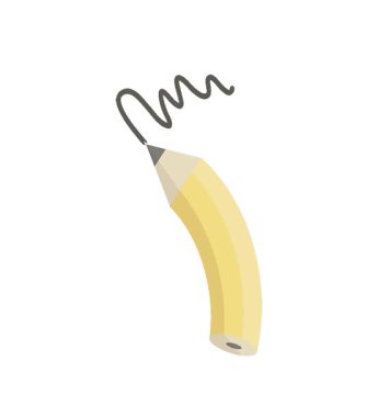 Basit bir döngü canlandırmalı düz renk çizimi bir kalem çizgi çizer