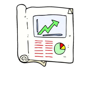 Basit bir döngü canlandırmalı el yapımı çizgi film iş belgesi