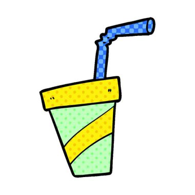 Basit bir çizgi film gazoz içeceği.