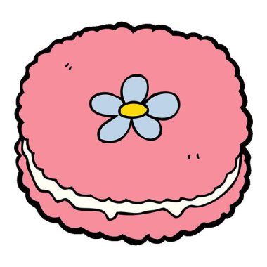 Basit bir çizgi film bisküvisi.