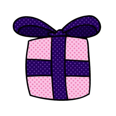 Basit bir döngü animasyon çizgi roman stili sunumu