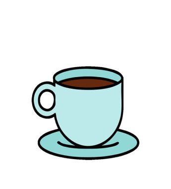 Geleneksel bir kahve tarzında basit bir döngü dövmesi.