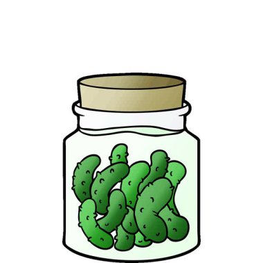 Basit bir döngülü çizgi film turşusu turşusu.