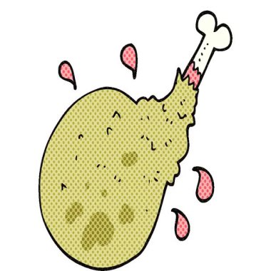 Basit bir serbest çizim çizgi film eti döngüsü