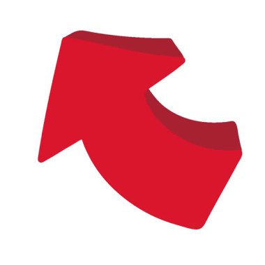 Basit bir döngü işaretli ok çizgi filmi