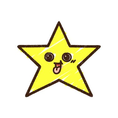 Basit bir döngü çizimi Yıldız Tebeşiri Çizimi