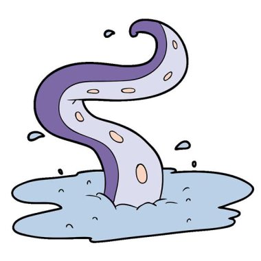 Basit bir çizgi film dokunaçı döngüsü