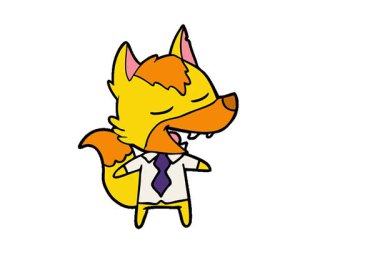 Basit bir tilki çizgi film karakteri.