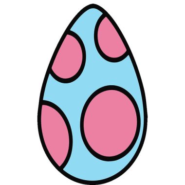 Basit bir döngülü sevimli paskalya yumurtası tasarımı