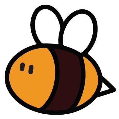 Basit bir döngülü sevimli arı animasyonu.