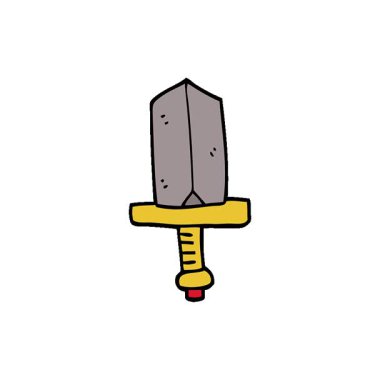 Basit bir çizgi film animasyonu. Mücevher kaplı bir hançer.