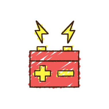 Basit bir döngü animasyon Batarya Tebeşiri Çizimi