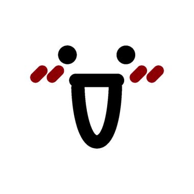 Basit bir döngü animasyonu çılgın bir mutlu yüz simgesi