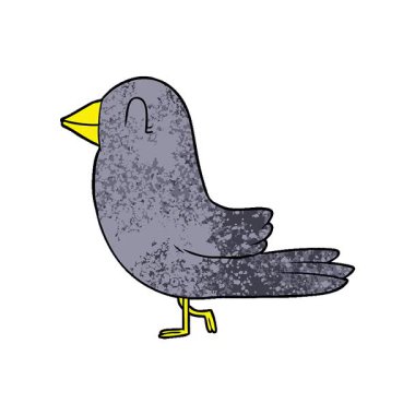 Basit bir çizgi film kuşu.