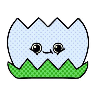 Bir nilüfer çiçeğinin basit bir çizgi roman çizgi filmi.