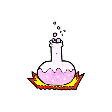 Basit bir çizgi film bilim deneyi.