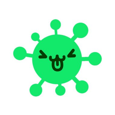 Basit bir döngü animasyonu sevimli, anlamlı hayvan virüsü.