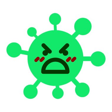 Basit bir döngü hareketli kızgın patron virüsü.