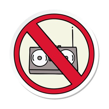 Radyonun izin vermediği sevimli bir çizgi filmin basit bir döngü animasyon çıkartması.