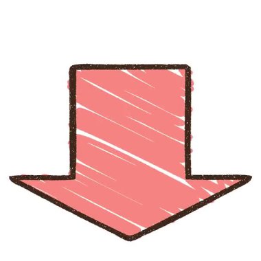 Basit bir döngü Canlandırılmış Yön Oklu Tebeşir Çizimi