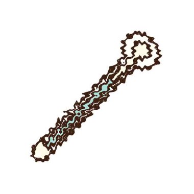 Basit bir döngü canlandırmalı Termometre Tebeşir Çizimi