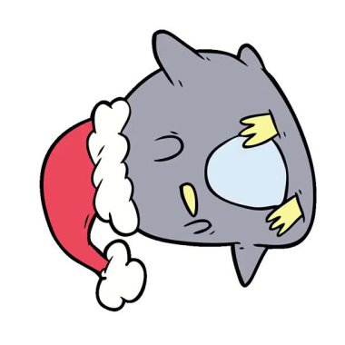 Basit bir döngülü sevimli çizgi film pengueni.