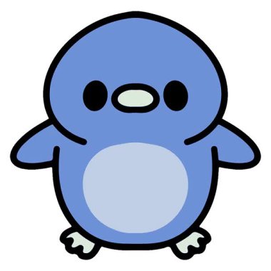 Basit bir döngülü çizgi film kuşu.