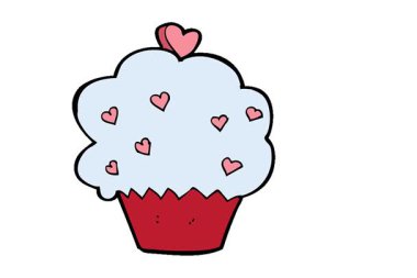 Basit bir çizgi film animasyon keki.