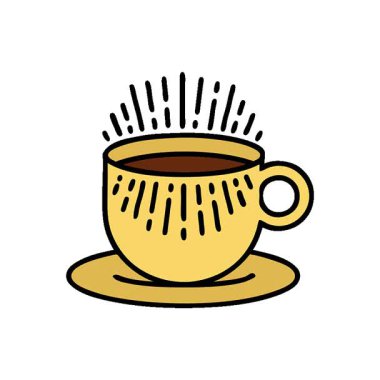 Geleneksel kahve tarzında basit bir döngü dövmesi.