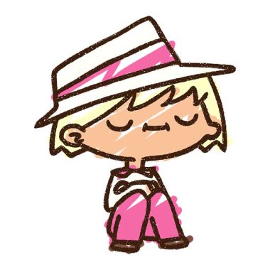 Basit bir döngü animasyonu Gevşek Adam Tebeşiri Çizimi