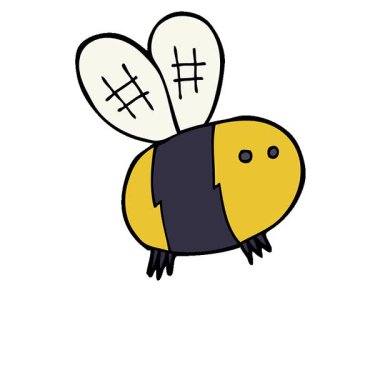 Basit bir çizgi film animasyonu arısı