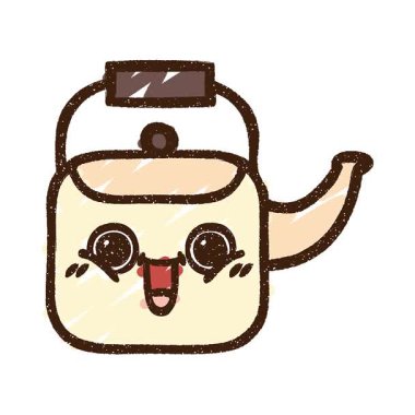 Basit bir döngü animasyon Kettle Tebeşir Çizimi