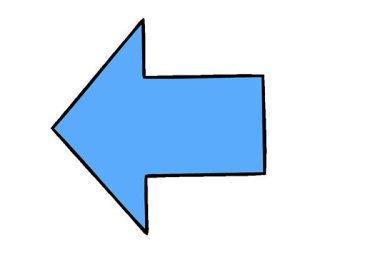 Sivri uçlu okun basit bir döngü animasyonu