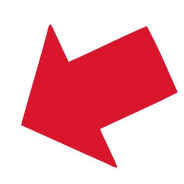 Basit bir döngü işaretli ok çizgi filmi