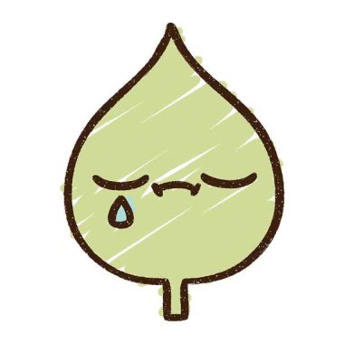 Basit bir döngü Canlandırılmış Yaprak Tebeşiri Çizimi